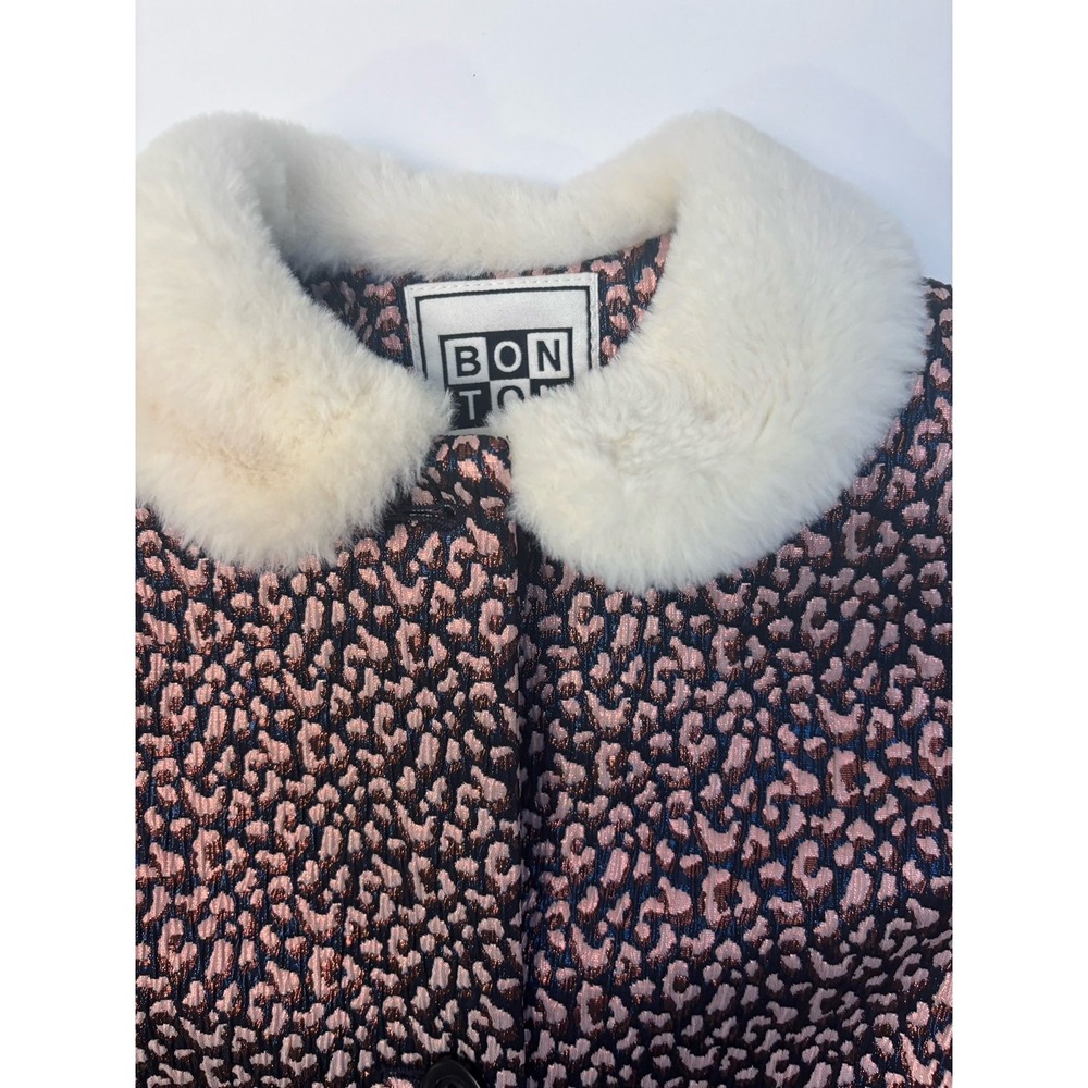 Bonton Padded Coat with Faux Fur Collar - Picture 7 of 10